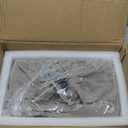 AspenStudio Genuine Black Marquina Marble Cremation Urn for Adult Human Ashes Made Black Maquina Marble Urn