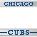 12.4x6.4 Inch License Plate Frames with 2 Holes and Screws - License Plate Frame Chicago for Car - Stainless Steel Frame for Front and Rear - American Plates Frames for All Cars - Standart Cars USA