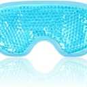 NEWGO Cooling Eye Mask for Puffy Eyes, Cold Eye Mask Eye Ice Pack for After Eyes Surgery, Tension Stress Relief, Itchy Eyes, Headaches, Dark Circles - Blue