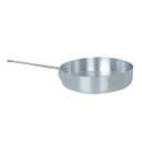 A-to-Z Supply ALSAP003 Saute' Pan, 5 Quart Capacity, Flat Bottom, Rounded Edges, Riveted Handle, Aluminum, Mirror-Finish, NSF