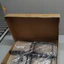 10Ft String Light Poles 4 Pack,Light Poles for Outside Lights,Outdoor with Fence Brackets Hanging Lights,Metal Stand Deck Patio Backyard