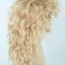 Topcosplay Men or Women 80s Mullet Wig Rock Disco Wigs Long Curly Blonde