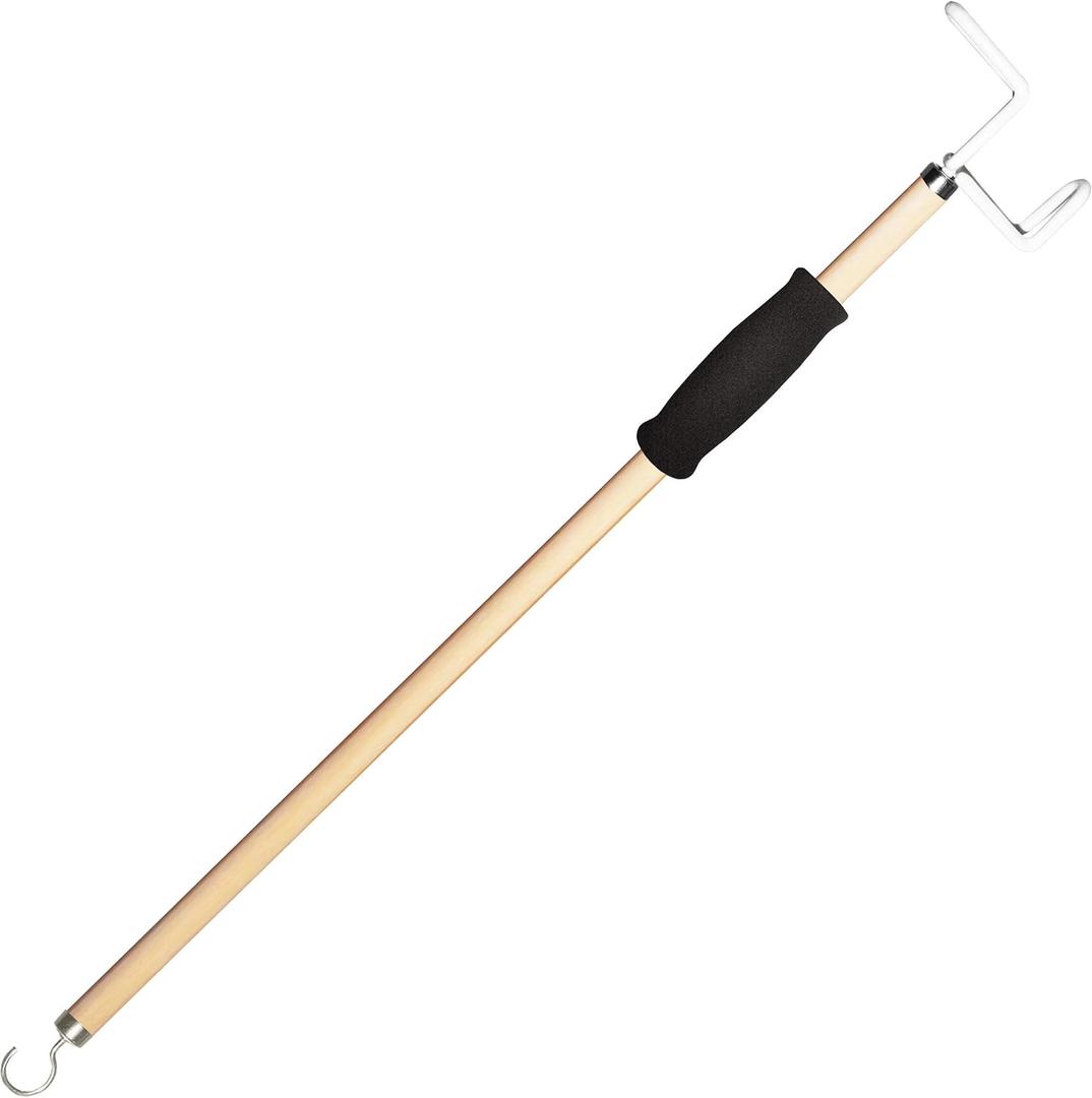 Rehabilitation Advantage 27 Inch Long Dressing Stick with Foam Handle
