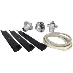 Deck Rebuild Kit for Hustler Raptor SD 54" Spindles Blades Belt 607418 601804 601124 797696 604817