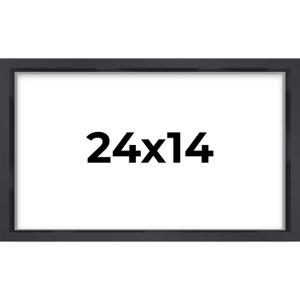 14x24 Shadow Box Frame Contemporary Black | 3/4" Depth of Usable Space| Interior Size 14x24 or 24x14 Inches| UV Resistant Acrylic, Acid-Free Backing, Wall Hangers | Made in USA