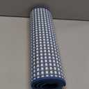 Kitchen Rugs Non Slip Washable, Rubber Backing Soft Chenille Braided Kitchen Mats for Floor, Super Absorbent Kitchen Runner Rug Standing Mat Sink Mat, Easy to Clean, Blue 17"x47"