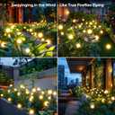 Solar Lights Outdoor Garden Decor: Waterproof Solar Firefly Lights for Yard Landscape Pathway Patio Lawn - Warm White Solar Powered Swaying Lights for Outside Lighting Decorations - 2 Pack 16 LED