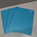 Artfan 2025 Monthly Planner - 8.5" x 11", Tabs, Pocket, Label, Contacts & Passwords, Twin-Wire Binding, 3 Pack - Teal