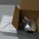 Glocusent Candle Warmer Lamp with Timer, 3D Glass Globe, Antique Base, Dimmable Height Adjustable Wax Melter for Scented Jar Candles, 2-8H Auto Off, Christmas Birthday Gifts for Women, Home Decor Gift