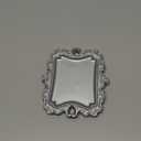 Vintage Small Sliver Ring Dish, Birthday & Wedding Gifts for WomenWedding Ring Tray -Sliver (1 Pack)