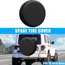 uxcell Universal 190T Polyester Spare Tire Cover for Jeep Trailer RV SUV Truck Wheel Suitable for Tires Size 27"-28" Fit Overall Wheel Diameter 15 Inch