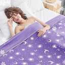 Inhand 
Cooling Throw Blanket (50"x60") - Cooled Blankets for Hot Sleepers Lightweight Breathable Summer Blanket for Sleeping Night Sweats to Keep Cool in The Heat -Fantasy Purple