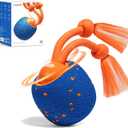 Cheerble Smart Interactive Dog Toy, Wicked Ball Rolly, Automatic Moving, Bouncing, Rotating, E-TPU Material, Active Rolling Interactive Dog Ball for Medium and Large Dogs (Blue)