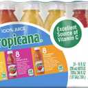 Tropicana 100% Juice 3-Flavor Fruit Blend Variety Pack, 10 Fl Oz, Bottles, (Pack of 24), 10 ounces (EXP 05/08/26)