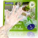 Disposable TPE Cooking Gloves, Ideal for Cleaning and Food Prep, Latex & Powder Free, Food safe (Small)