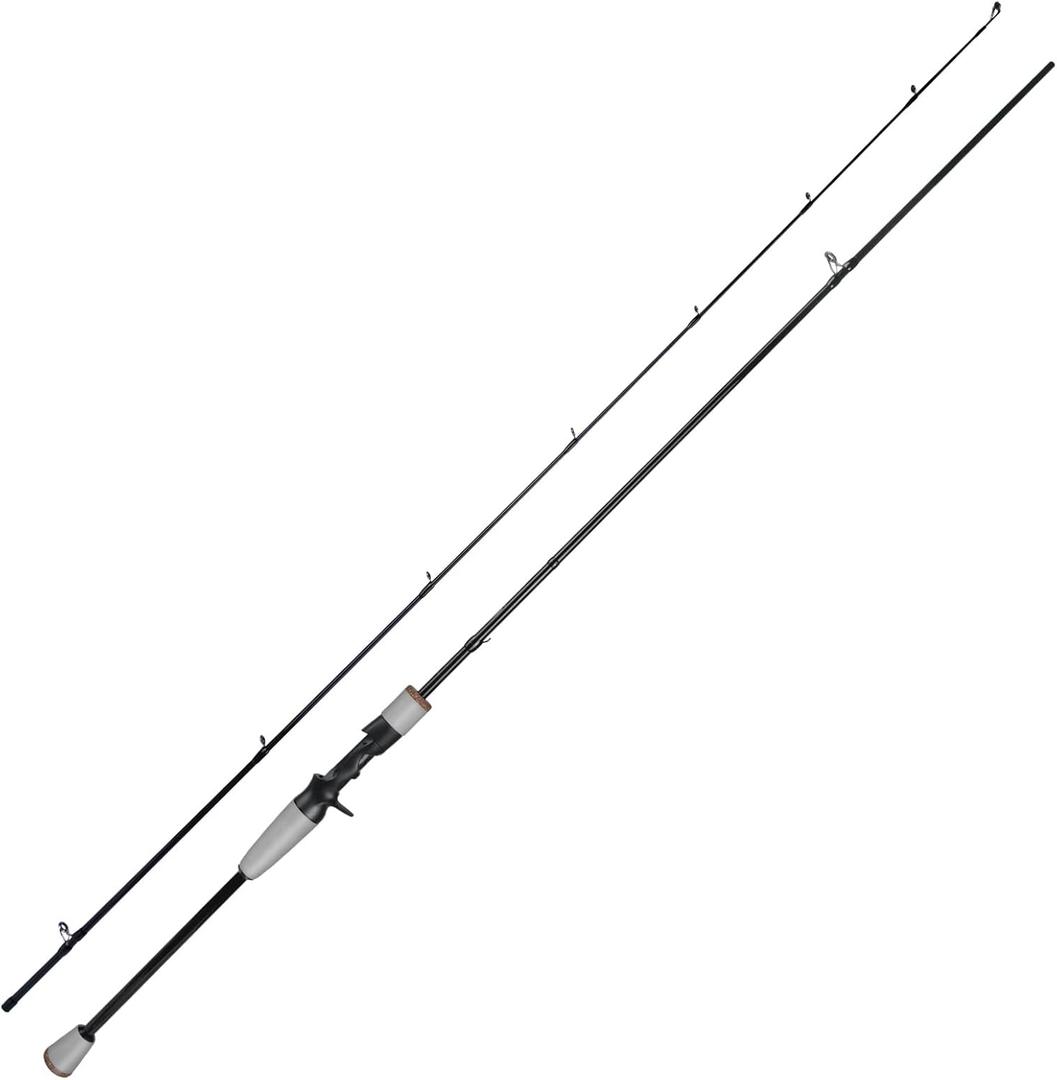 Pioneer Ultralight Fishing Rod, Spinning & Casting Rod with Fast Action Ultralight/Light Power Thickened Guide Rings and EVA Handle for Trout Panfish and Crappie, Size 6'6''