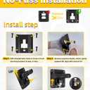 Tie Down Anchors Cleats Bed Compatible with 2015-2025 F150 F250 F350 Box Link Tie Downs with Tie Down Plates Brackets