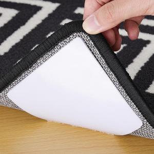 Audend Double Carpet Pad, Non Skid Sided Rug Tape 12 Pack, Rug Gripper on Wood Floor and Tile Floors, White Carpet Gripper for Indoor, Outdoor, Home, Kitchen, Living Room