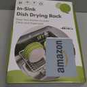 JASIWAY Dish Drying Rack in Sink, Expandable Stainless Steel Dish Drainers for Kitchen Counter, Dish Dryer Rack for Inside Sink, Over The Sink Dish Racks with Utensil Holder, Silver