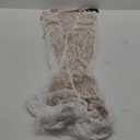 Women Vintage Cream Lace Maxi Dress Romantic Long Sleeves Lace Bodycon Dress (Medium, White)