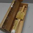 Bottle Brush Set - Ergonomic & Plastic Free Bamboo Bottle Brush, All in One Bottle And Straw Brush Cleaning Set, Sturdy Eco Friendly Water Bottle Cleaner Brush Set, Great Baby Bottle Cleaner Brush Set