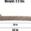 Marwood Under Door Draft Stopper Decorative Wind Stopper 32 inch for Door & Window, Weighted Animal Air Draft Stopper Snake Noise Blocker for Bottom of Door with Hanging Loops -Brown Dog