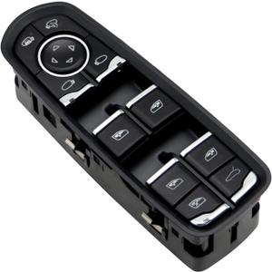 Master Front Left Driver Side Power Window Switch Compatible with Cayenne 2011-2018 Macan 2015-2018 Panamera 2011-2016 7PP959858AEDML