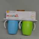 Munchkin Miracle 360 Sippy Cup for 6 Month Old, Spill Proof Baby and Toddler Cups with Transition Handles, 7 Ounce, 2 Pack, Blue/Green