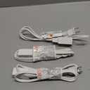 TiFFCOFiO Indoor Extension Cord, 2 Prong 6 Feet Extension Cord, 3 Polarized Outlets with Safety Slide Windows,13A/1625W, 16 AWG, 2 Packs