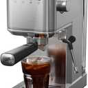 Espresso Machine with Rapid Cold Brew, Hot & Iced Coffee Machine, Espresso Maker with Milk Frother Steam Wand, One Touch Control with 41oz Water Tank for Latte, Cappuccino, Gift