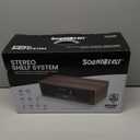 SoundBeast Stereo Shelf System with CD Player, Bluetooth, FM Radio, USB Playback, Aux in, Optical in, Alarm Clock, & Remote Control