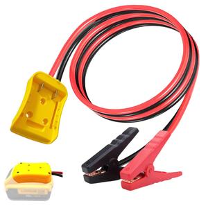 Jumper Cables with Adapter Compatible with Dewalt 20V Battery, 3.3FT 8AWG Portable Battery Dewalt Jumper Starter Automotive Booster Cables Power for Car Jump Starting Using Tool