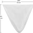 TYPLASTICS Trash Can Liner - Wholesale 1000 Count Garbage Bags on Perforated Roll 7-10 Gallon Multipurpose for Office Bathrooms Business Home Commercial and Industrial Needs 24" x 24" (50 Count (Pack of 20))