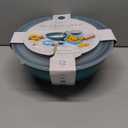 Kitchen 12 Piece Plastic Mixing Bowls with Leak-Proof Lids Set - Microwave and Freezer Safe Kitchen Mixing Bowls for Preparing, Serving and Storing - Large Nesting Bowls (Blue Ombre)