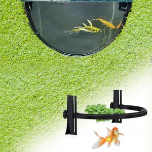 Pryitier Aquarium Floating Plant Barrier, Floating Plant Corral Self Adjusts to Water Level Fish Tank Fence Keeps the Floaters Away from the Filter