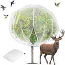 1 Pack Extra-Large Fruit Tree Netting Covers for Birds and Squirrels(15X15ft) –Bird Nets for Fruit Trees with Zipper and Drawstring, Extra Large Durable Mesh Garden Netting to Protect Fruit Trees
