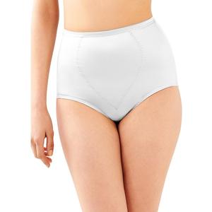 Bali Women's Firm Shapewear Pack, Shaping Brief with Tummy Control, 2-Pack (3X-Large, White Garment)