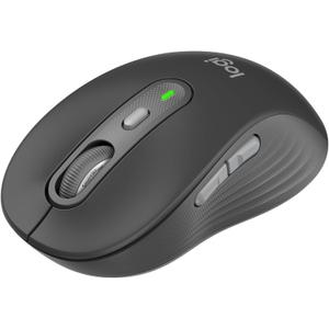 Logitech Signature Plus M750 Wireless Mouse  for Small to Medium Hands, SmartWheel, Bluetooth, Multi Device, 24-Month Battery, Silent Clicks, Customizable Side Buttons, Contoured Shape - Graphite