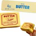 Butter Slow Rising Squishy, Soft Foam Squishy Stick Stress Relief Squeeze Toy for Relax, Realistic Food Squishies Butter Slice, Cute Squeeze Toy for Desk Décor & Gift
