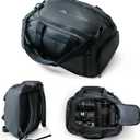 3 in 1 Camera Backpack, Camera Bags for Photographers Large Capacity Camera Case full Waterproof, 19inch Laptop Compartment Compatible for Canon/Nikon/Sony/DJI Mavic Drone (Gym and Travel)