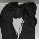 Verdusa Women's Tie Front Bell Long Sleeve Crop Cardigan Lightweight Scalloped Knit Tops (Large)