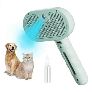 3-in-1 Steam Brush for Cats - Self Cleaning Cat Brush with Anti-Static & Shedding Control, Rechargeable Pet Grooming Tool for Long/Short Hair Cats & Dogs(Green) 3-in-1 Steam Brush for Cats - Self Cleaning Cat Brush with Anti-Static & Shedding Control, Rechargeable Pet Grooming Tool for Long/Short Hair Cats & Dogs(Green)