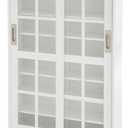 Furniture HotSpot Sliding Door Media Cabinet - White