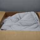 CozyLux Full Size Comforter Sets Light Grey - 7 Pieces Bed in a Bag Full, Luxury Soft Bed Set for All Seasons, Bedding Set with Down Alternative Comforter, Sheets, Pillowcases & Shams