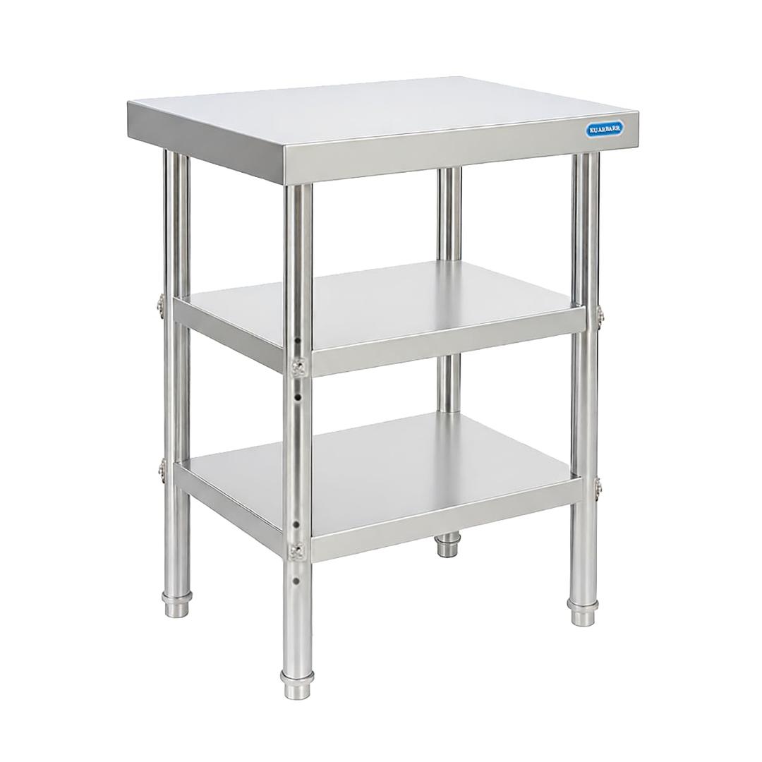 KUARBARR Stainless Steel Table Stainless Steel Prep Table 18 x 24 Inch, NSF Metal Commercial SS Kitchen Prep Worktable for Restaurant Kitchen Garage Warehouse