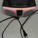 PROSCAN SRCD243 Portable CD Player with AM/FM Radio, Boombox (Pink)