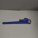 8-Inch Mini Pipe Wrench - Quick-Adjust, Soft Grip Handle - Straight Jaw Plumbing Tool for Pipe, Household Use, Vehicle Repai (Blue)