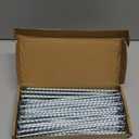 8" Heavy Duty Spiral Landscape Spikes - Solid Galvanized Metal Garden Stakes for Fixing Paver Edging, Weed Barriers, Artificial Turf, Tent and More (50)