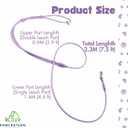 Silicon Hands Free Dog Leash Dual Wearable Handle Leashes Waterproof Medium Large Huge Dogs (18 lbs) Training Walking Running Durable (Baby Purple)
