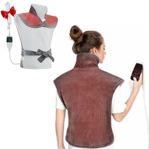 Large Electric Heating Pad for Full Body Pain Relief – 25"x37" Heating Pad for Neck, Back & Shoulder with 5 Heat Settings, Auto Shut-Off, & Timer, Ideal Gift for Man Women & Seniors